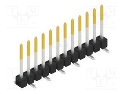 Connector: pin strips; pin header; male; PIN: 12; 2.54mm; SMT; 1x12