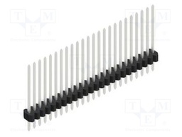 Connector: pin strips; pin header; male; PIN: 24; 1.27mm; THT; 1x24