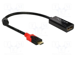 Adapter; DisplayPort socket,USB C socket,USB C plug; 0.2m