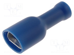 Terminal: flat; 6.3mm; 0.8mm; female; 1.5÷2.5mm2; crimped; blue