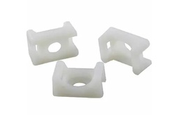Cable Tie Mount, Screw, 4.5 mm, Ivory, Nylon 6.6 (Polyamide 6.6), 21.8 mm, 15.5 mm 100pk