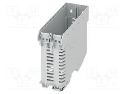 Enclosure base; grey; UL94V-0; ME-IO 37,6; for DIN rail mounting