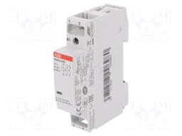 Contactor: 2-pole installation; NO x2; 24VAC; 24VDC; 16A; DIN; ESB