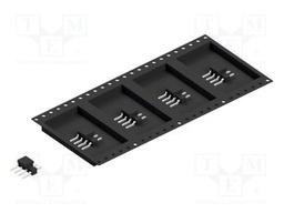 Connector: pin strips; pin header; male; PIN: 4; 2.54mm; SMT; 1x4