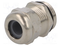 Cable gland; PG13,5; IP68; Mat: brass; Body plating: nickel