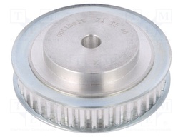 Belt pulley; T5; W: 10mm; whell width: 21mm; Ø: 62.85mm; aluminium