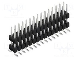 Connector: pin strips; pin header; male; PIN: 30; 2.54mm; SMT; 2x15