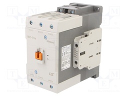 Contactor: 3-pole; NO x3; Auxiliary contacts: NO + NC; 500VAC; 75A