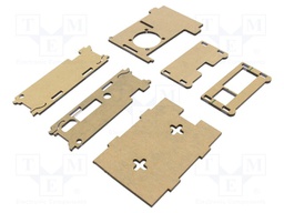 Enclosure: for computer; Raspberry Pi 4 B; acrylic; black; X: 69mm