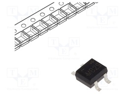 Bridge rectifier: single-phase; 200V; If: 800mA; Ifsm: 35A; MBS; SMT