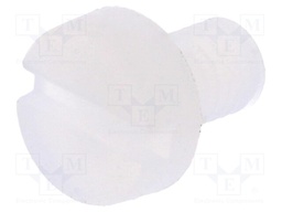 Screw; M3x5; 0.5; Head: cheese head; slotted; 0,9mm; polyamide