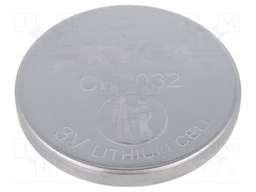 Battery: lithium; 3V; CR2032,coin; Ø20x3.2mm; 210mAh