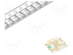 LED; SMD; 1206; yellow-green/orange; 3.2x2.7x0.7mm; 140°; 20mA