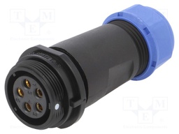 Plug; female; SP21; PIN: 5; IP68; 7÷12mm; screw terminal; for cable