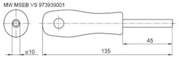 Assembly tool; 135mm; 973939001