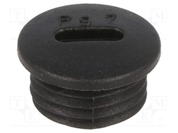 Stopper; PG7; IP54; Mat: polyamide; black; Man.series: V-N-FS
