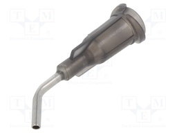 Needle: steel; 0.5"; Size: 16; bent at 45°; 1.2mm