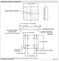 Converter: DC/DC; 2W; Uin: 21.6÷26.4V; Uout: 15VDC; Iout: 133mA; SMD
