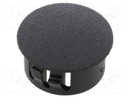 Accessories: stopper; H: 10.3mm; push-in,snap-fastener; black
