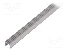 Profiles for LED modules; white; 1m; LOKOM; aluminium; varnished