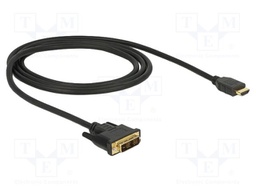 Cable; DVI-D (18+1) plug,HDMI plug; bidirectional,single link