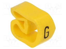 Markers for cables and wires; Label symbol: G; 8÷16mm; PVC; H: 6mm