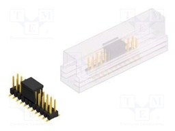 Connector: pin strips; pin header; male; PIN: 22; 2.54mm; SMT; 2x11