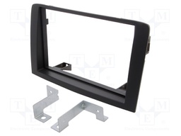Radio mounting frame; Fiat,Lancia; 2 DIN; grey