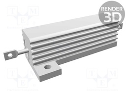 Resistor: wire-wound; with heatsink; screw; 25Ω; 50W; ±5%; 50ppm/°C