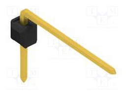Connector: pin strips; pin header; male; PIN: 1; 2.54mm; THT; 1x1