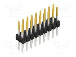 Connector: pin strips; pin header; male; PIN: 18; 2.54mm; THT; 2x9