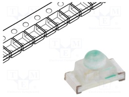 LED; SMD; 0603; blue; 150÷350mcd; 1.6x0.8x0.95mm; 35°; 2.8÷3.4V; 5mA