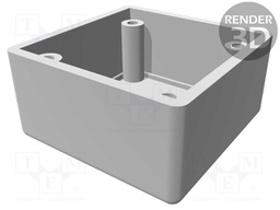 Enclosure: shielding; X: 56mm; Y: 56mm; Z: 40mm; ABS,stainless steel