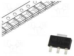 Fixed LDO Voltage Regulator, 6V to 13V, 260mV Dropout, 5Vout, 300mAout, SOT-223-3