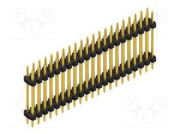 Connector: pin strips; pin header; male; PIN: 42; 2mm; THT; 2x21