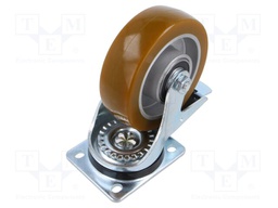 Transport wheel; Ø: 125mm; W: 38mm; H: 155mm; torsional with lock