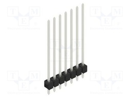 Connector: pin strips; pin header; male; PIN: 7; 2.54mm; THT; 1x7