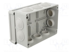 Enclosure: junction box; X: 150mm; Y: 70mm; Z: 110mm; wall mount; ABS