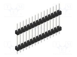 Connector: pin strips; pin header; male; PIN: 15; 2.54mm; THT; 1x15