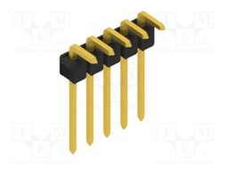 Connector: pin strips; pin header; male; PIN: 5; 2.54mm; THT; 1x5