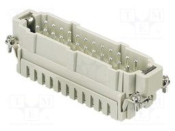 Connector: rectangular; male; Han ES; PIN: 24; size 24B; 16A; 500V