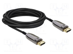 Cable; DisplayPort plug,both sides; TPU; Len: 5m; black; grey