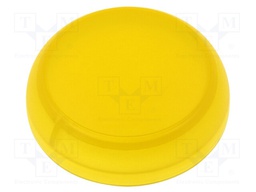 Lamp lens; 22mm; RMQ-Titan; Colour: yellow