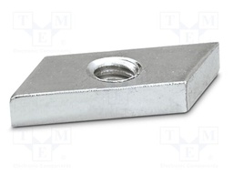 Fixing element; L: 4.95mm; W: 9.9mm; H: 27.7mm; Body: silver