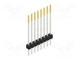 Connector: pin strips; pin header; male; PIN: 8; 2.54mm; THT; 1x8