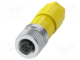 Connector: M12; plug; PIN: 5; 48V; straight; IP65; push-lock; A code