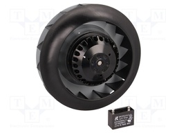 Fan: AC; radial; 230VAC; Ø180x55mm; 450.5m3/h; 64dBA; ball bearing