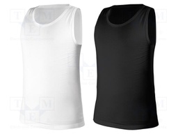 T-shirt; Size: M; white,black; 180g/m2; 2pcs.