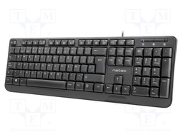 Keyboard; black; USB A; ES layout,wired,slim; Len: 1.8m