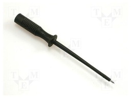 Test probe; 60V; black; Tip diameter: 1mm; Socket size: 2mm